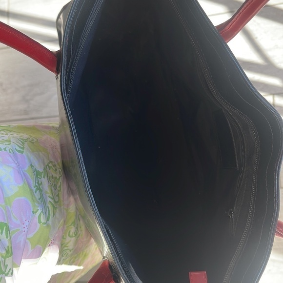 Claudia genuine! 🔥sale🔥leather black and red purse. Made in Italy 🇮🇹 - Picture 6 of 7